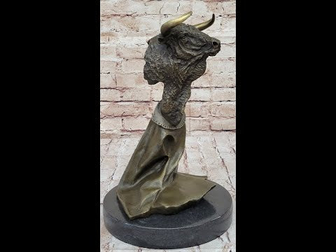 Abstract Bull Monument Bronze Sculpture