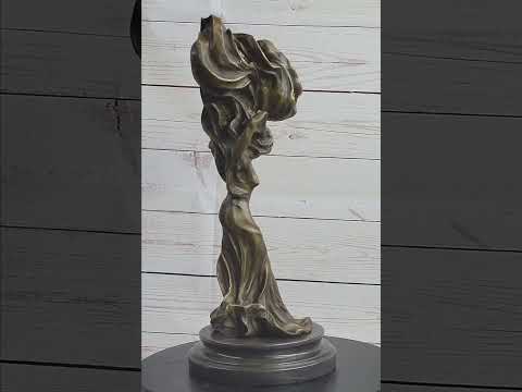 Abstract Surreal Female Figure with Windy Dress
