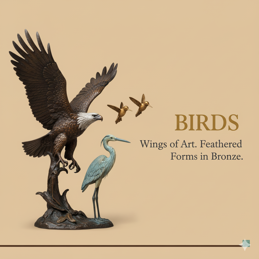 Bronze Bird Sculptures for Sale