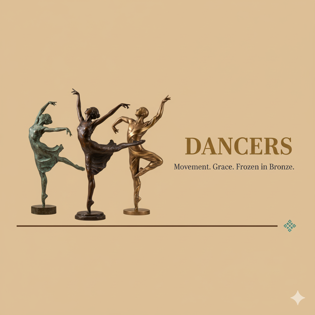 Bronze Dancer Sculptures for Sale