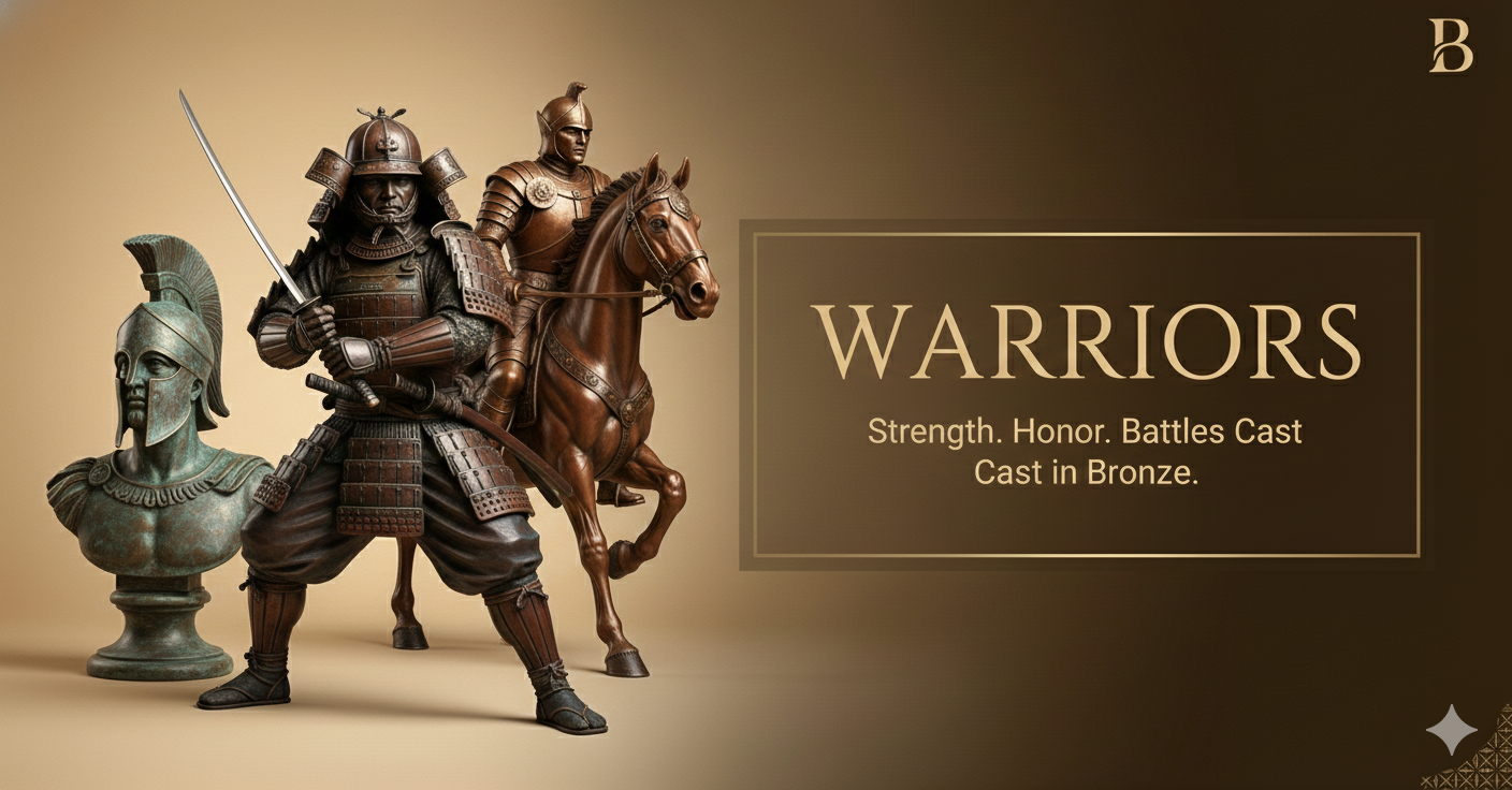 Bronze Warriors and Soldiers Sculptures for Sale
