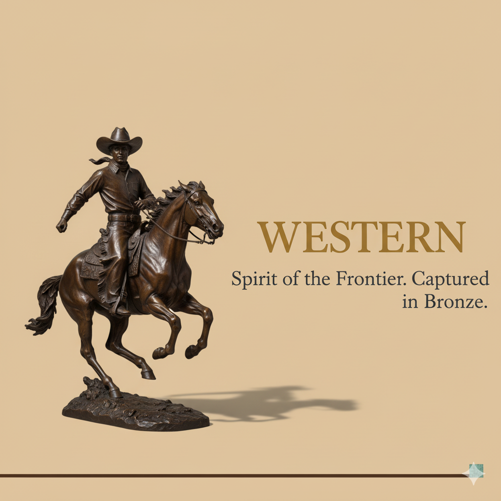 Bronze Western Americana Sculptures for Sale
