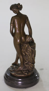Art Deco/Nouveau Artwork Nude Woman Female Bronze Sculpture