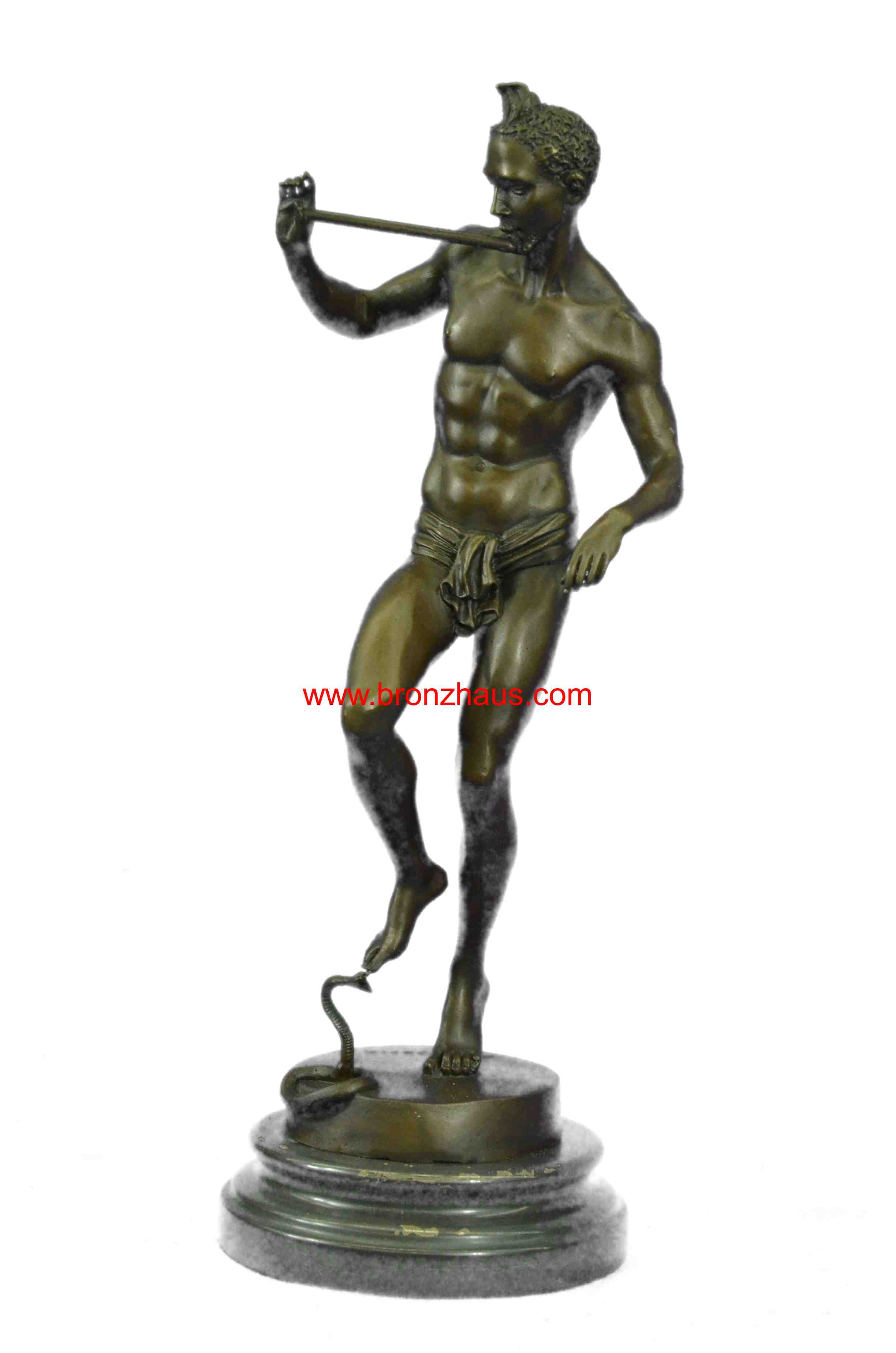 Large Snake Charmer Bronze Sculpture Hot Cast Classic Artwork