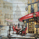 French Cafe 3-D Wall Mount Oil Painting Artwork