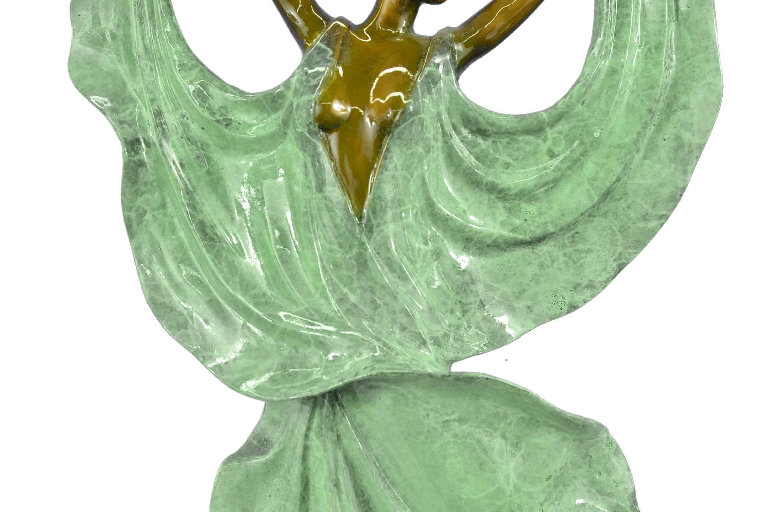 Art Deco Tango Dancers Bronze Sculpture by Collett
