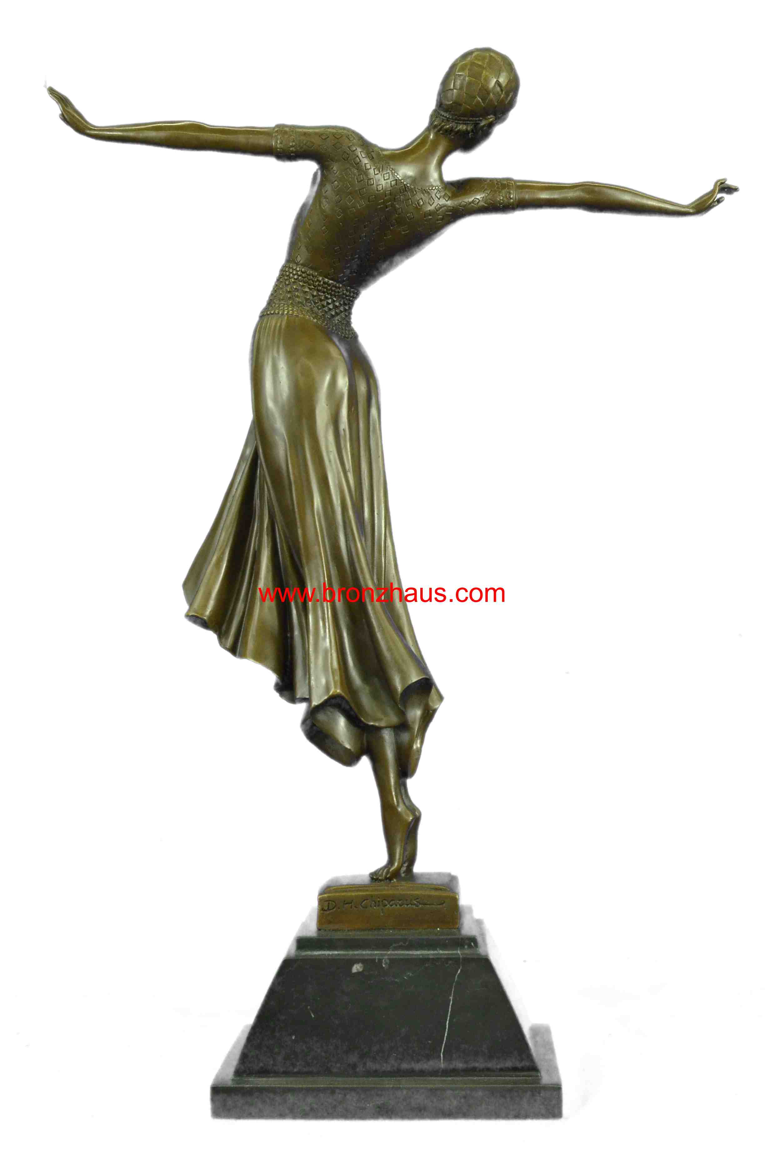 SIGNED BRONZE ART NOUVEAU DECO CHIPARUS STATUE FIGURINE SCULPTURE ART FIGURE