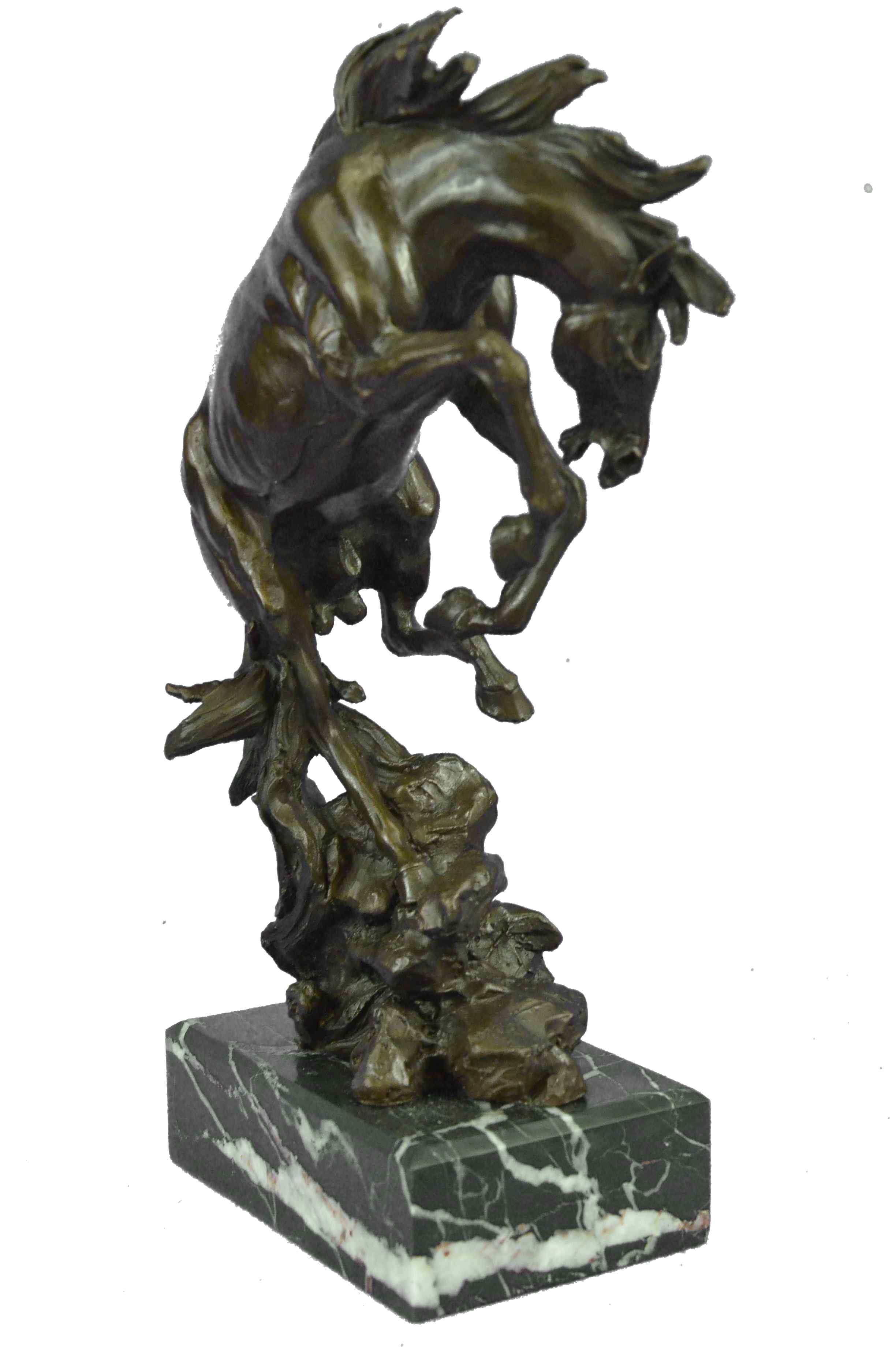 Art Deco Hot Cast Arabian Racing Horse Bronze Sculpture
