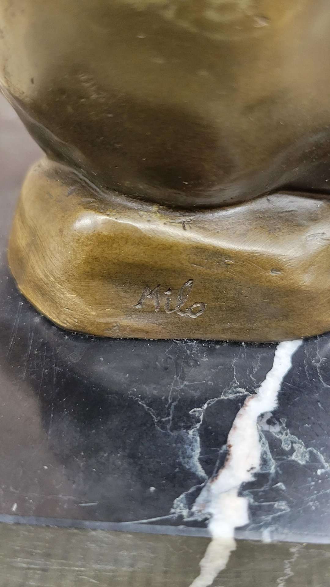 Seated Nude Devil Satan Fawn Satyr Bronze Sculpture Art on Marble Base