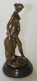 Art Deco/Nouveau Artwork Nude Woman Female Bronze Sculpture