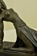 Show Girl Dancer Bronze Sculpture Marble Base Lost Wax