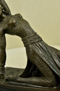Show Girl Dancer Bronze Sculpture Marble Base Lost Wax