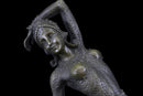 Show Girl Dancer Bronze Sculpture Marble Base Lost Wax