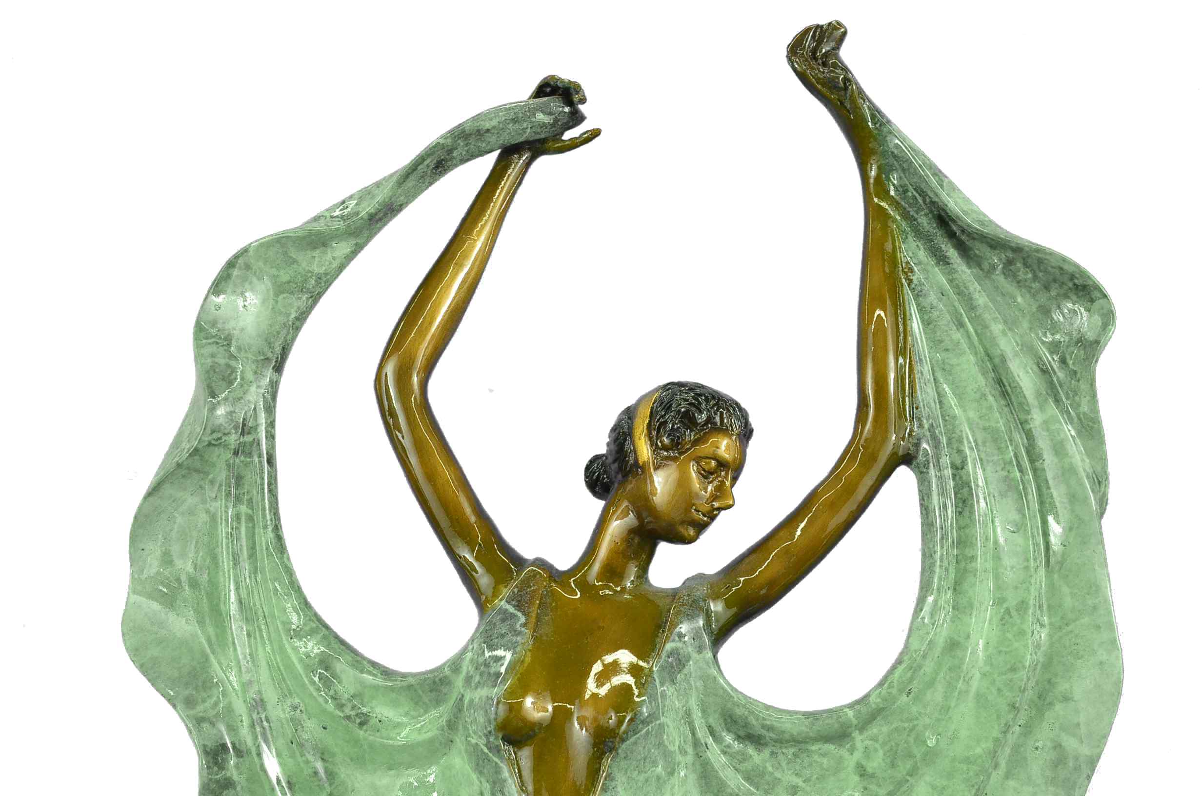 Art Deco Tango Dancers Bronze Sculpture by Collett