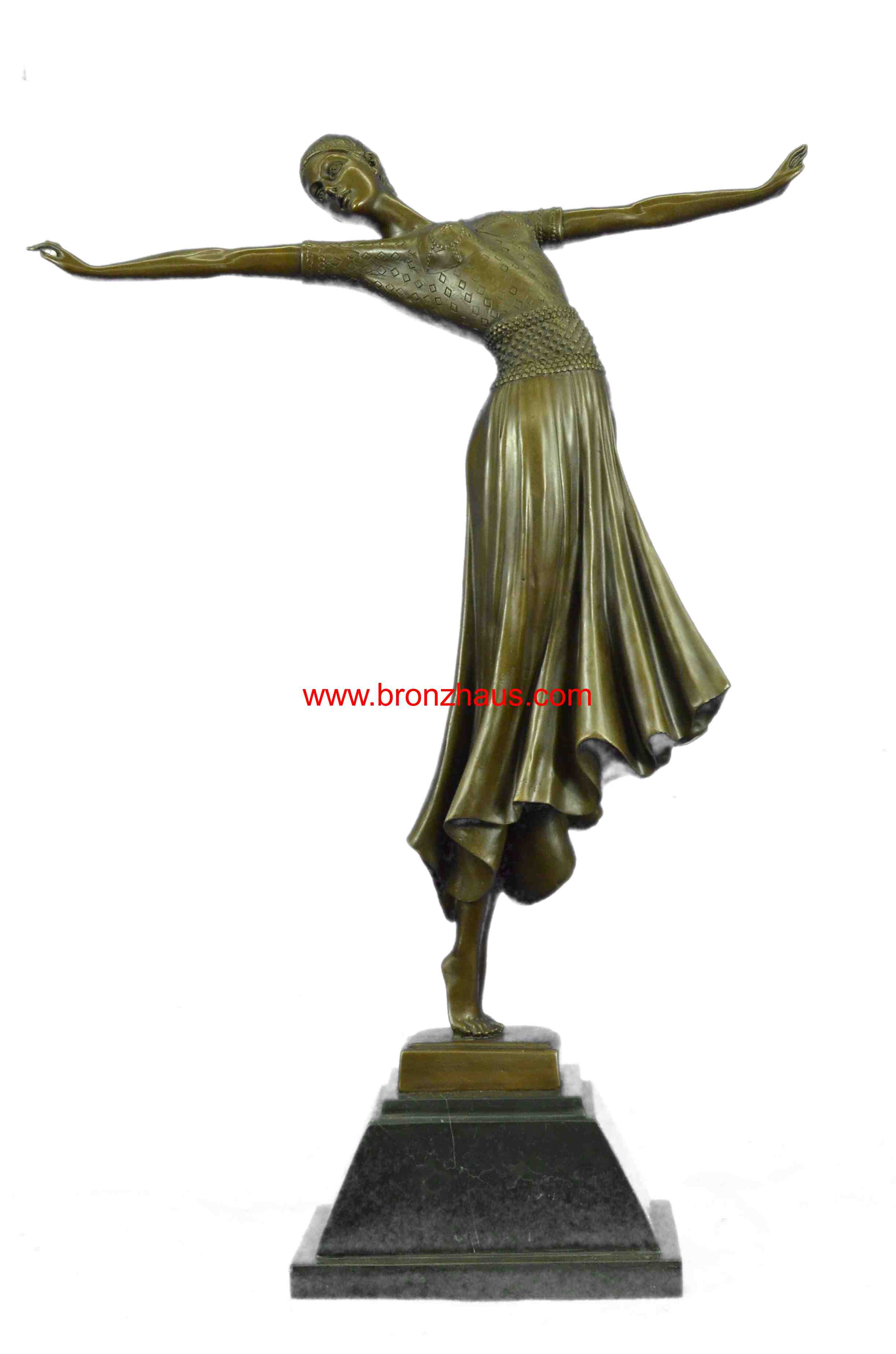 SIGNED BRONZE ART NOUVEAU DECO CHIPARUS STATUE FIGURINE SCULPTURE ART FIGURE