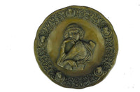 Signed Jean Patoue Blossom Girl Bronze Wall Sculpture