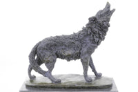 Hot Cast Werewolf Wolf Bronze Sculpture Art Deco Large