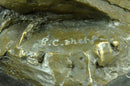 Signed Original 100% Real Bronze Two Baby Eagles Sculpture