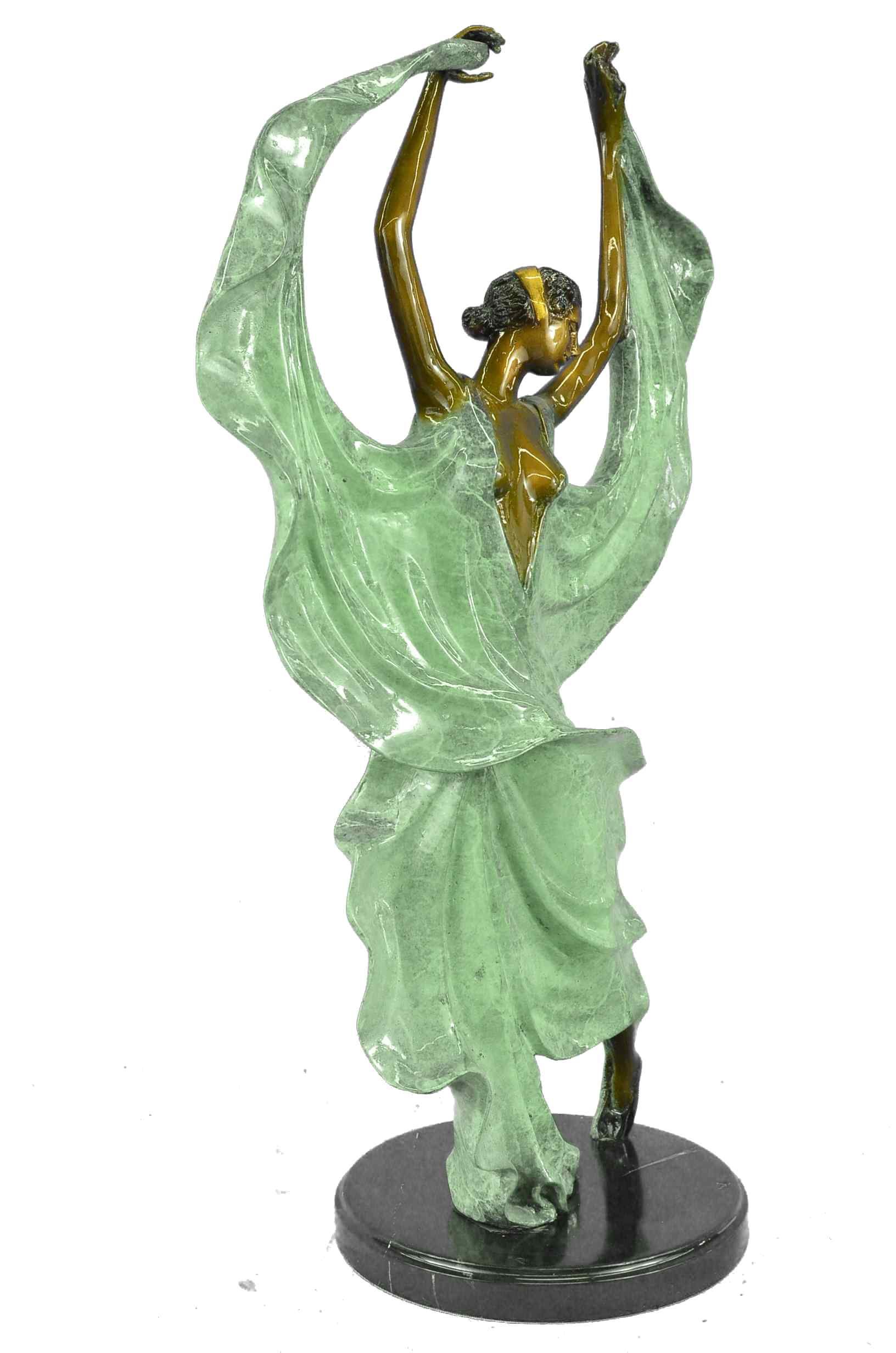 Art Deco Tango Dancers Bronze Sculpture by Collett