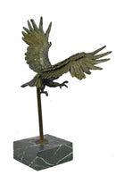 Flying High American Eagle Bronze Sculpture by Milo