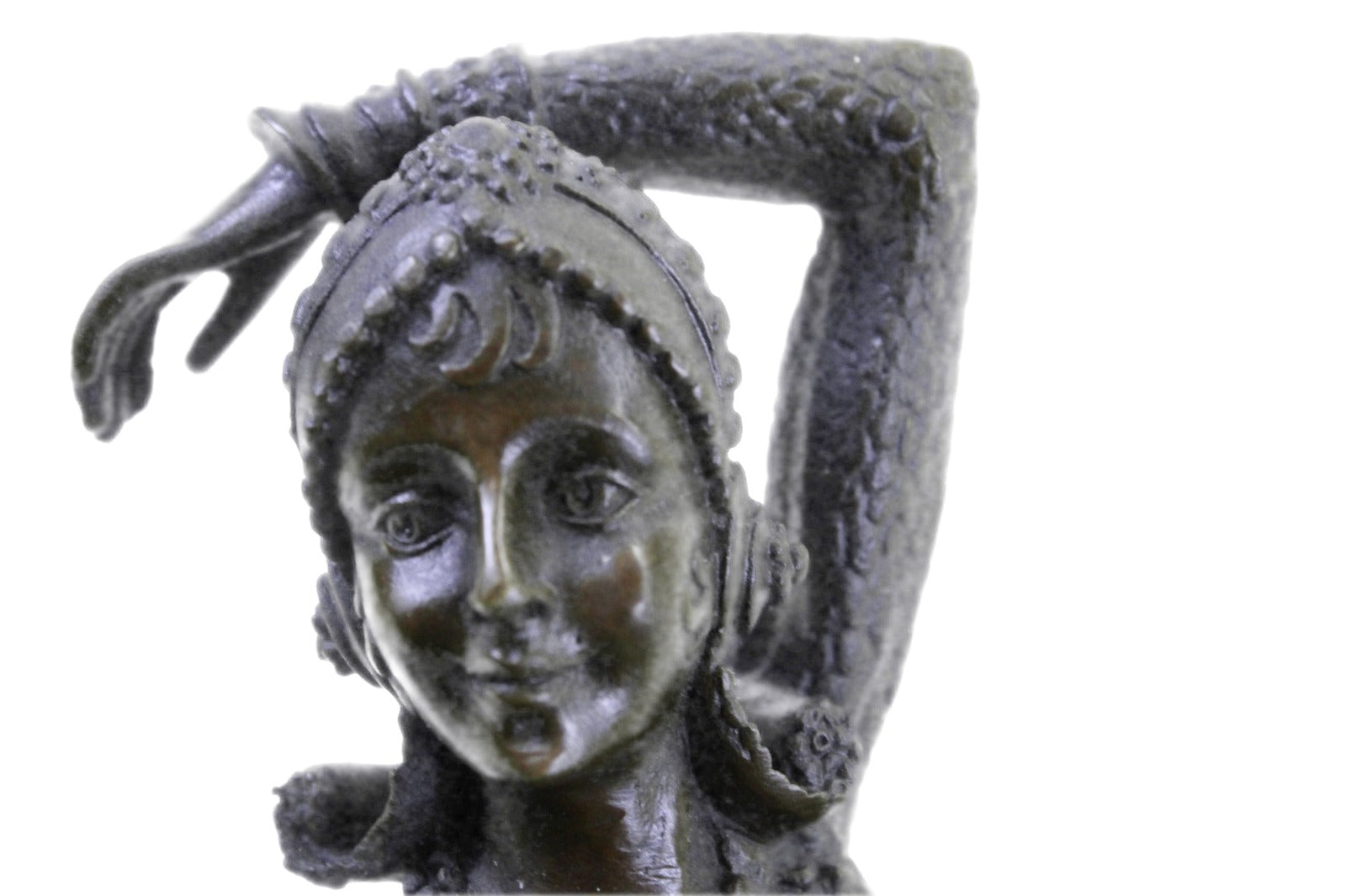 Show Girl Dancer Bronze Sculpture Marble Base Lost Wax