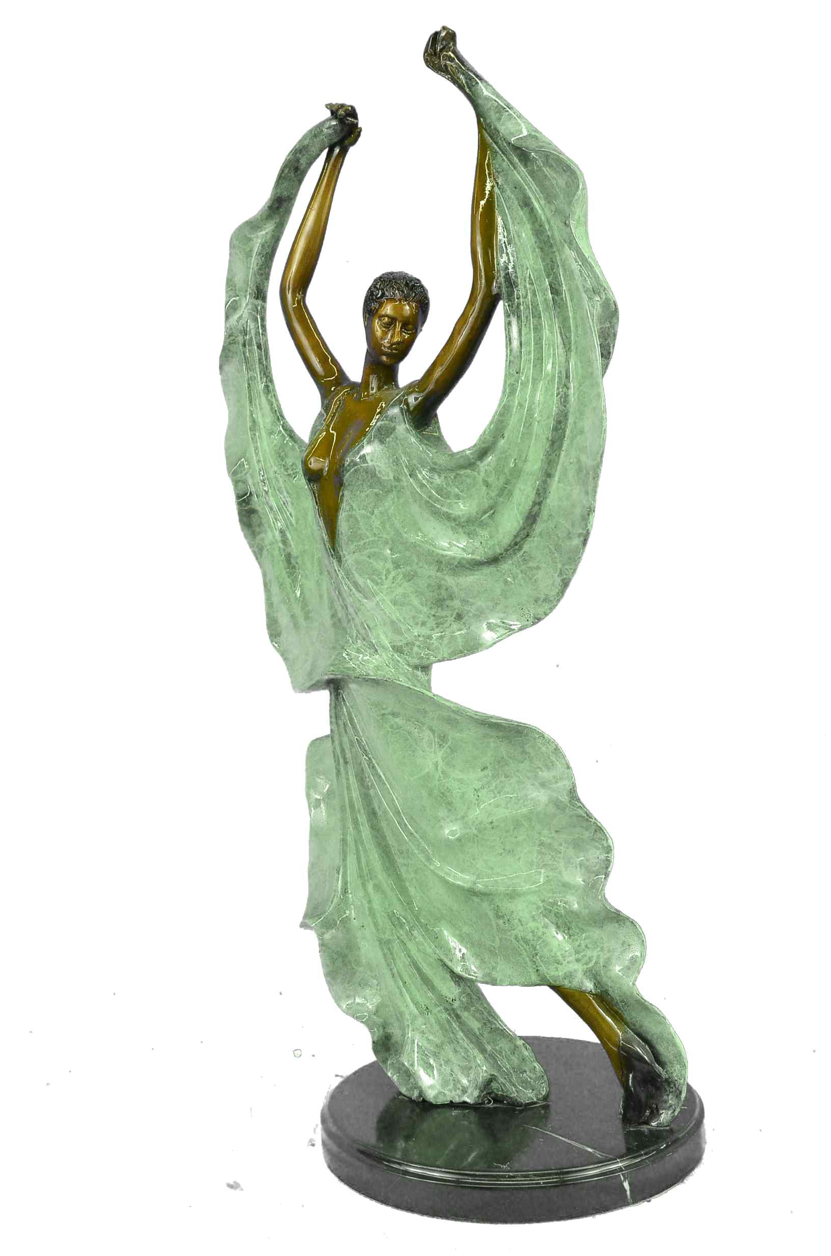 Art Deco Tango Dancers Bronze Sculpture by Collett