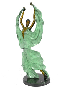 Art Deco Tango Dancers Bronze Sculpture by Collett