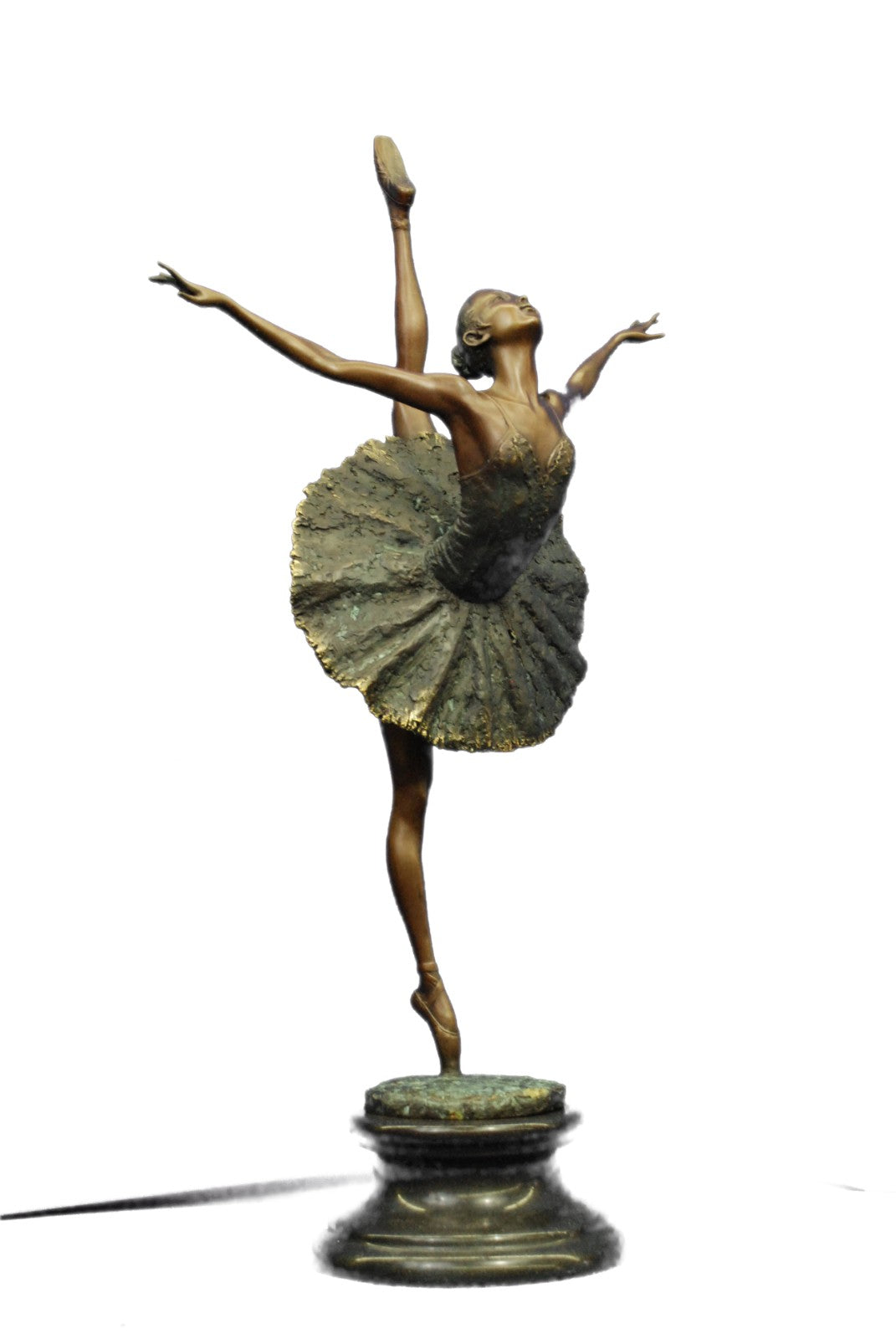 26'' Tall Classical Dancer Ballerina Signed Bronze Sculpture