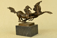 Signed Original Milo Dual Horses Modern Art Abstract Sculpture