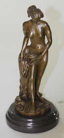 Art Deco/Nouveau Artwork Nude Woman Female Bronze Sculpture