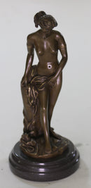 Art Deco/Nouveau Artwork Nude Woman Female Bronze Sculpture