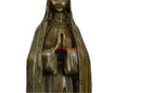 Bronze Art Metal Sculpture Crowned Virgin Mary Bird NR