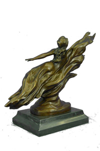 CHARLES LOUCHET WAVE EROTIC NYMPH BRONZE SCULPTURE ART DECO FIGURINE FIGURE SALE