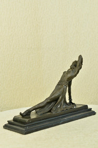 Show Girl Dancer Bronze Sculpture Marble Base Lost Wax