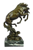 Art Deco Hot Cast Arabian Racing Horse Bronze Sculpture