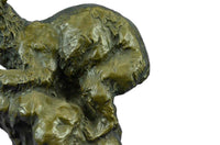 Polar Bear Bronze Sculpture Marble Lost Wax Method