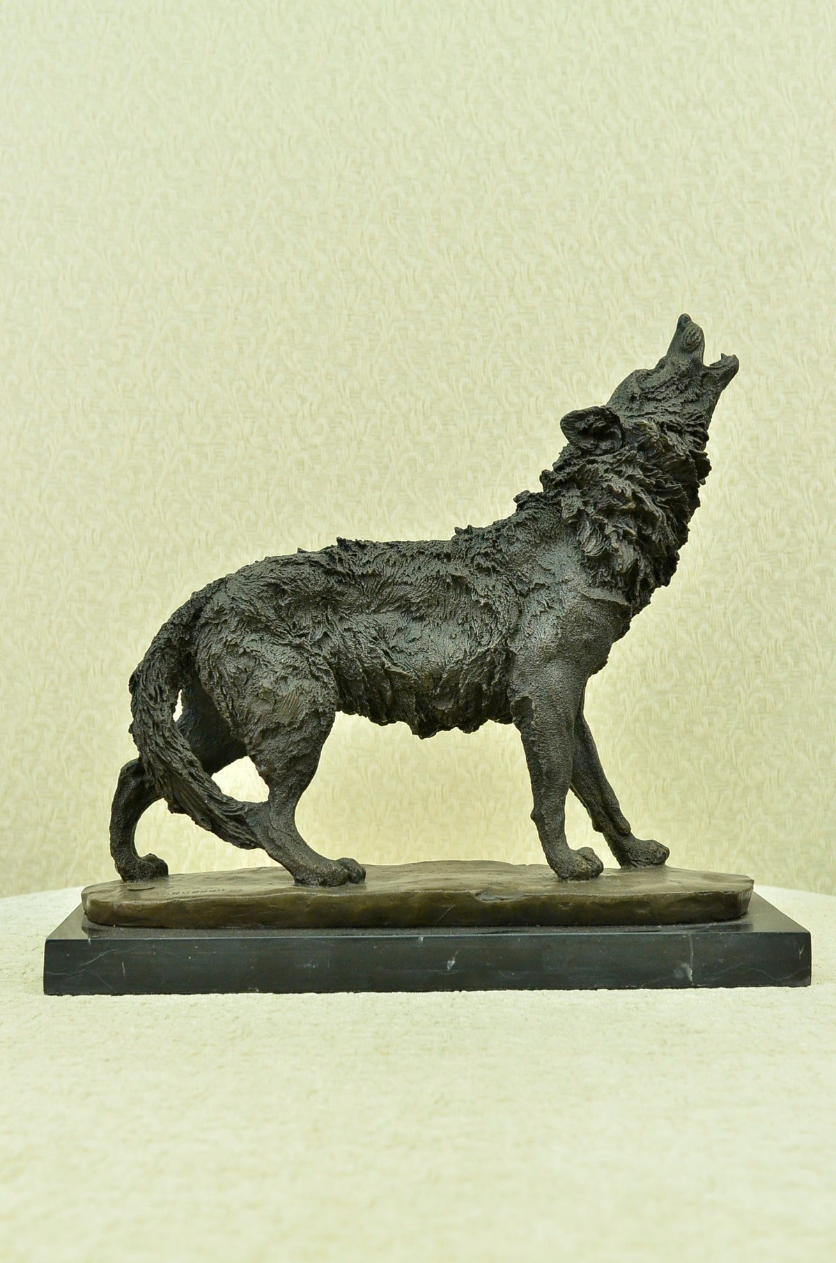 Hot Cast Werewolf Wolf Bronze Sculpture Art Deco Large