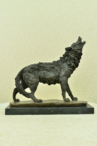 Hot Cast Werewolf Wolf Bronze Sculpture Art Deco Large