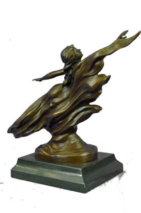 CHARLES LOUCHET WAVE EROTIC NYMPH BRONZE SCULPTURE ART DECO FIGURINE FIGURE SALE