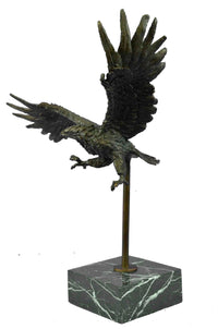 Flying High American Eagle Bronze Sculpture by Milo