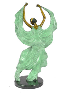 Art Deco Tango Dancers Bronze Sculpture by Collett
