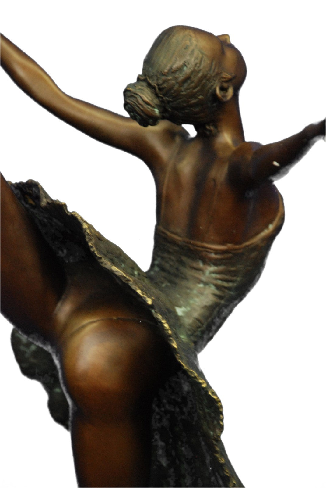26'' Tall Classical Dancer Ballerina Signed Bronze Sculpture