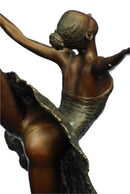 26'' Tall Classical Dancer Ballerina Signed Bronze Sculpture