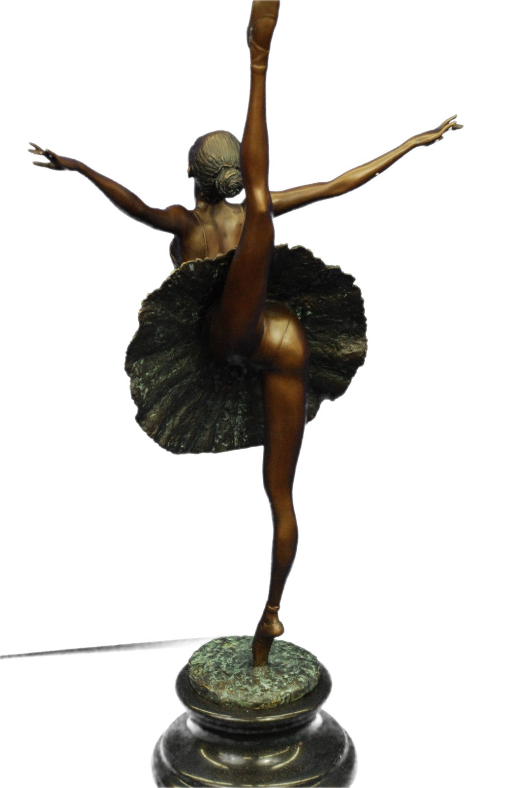 26'' Tall Classical Dancer Ballerina Signed Bronze Sculpture