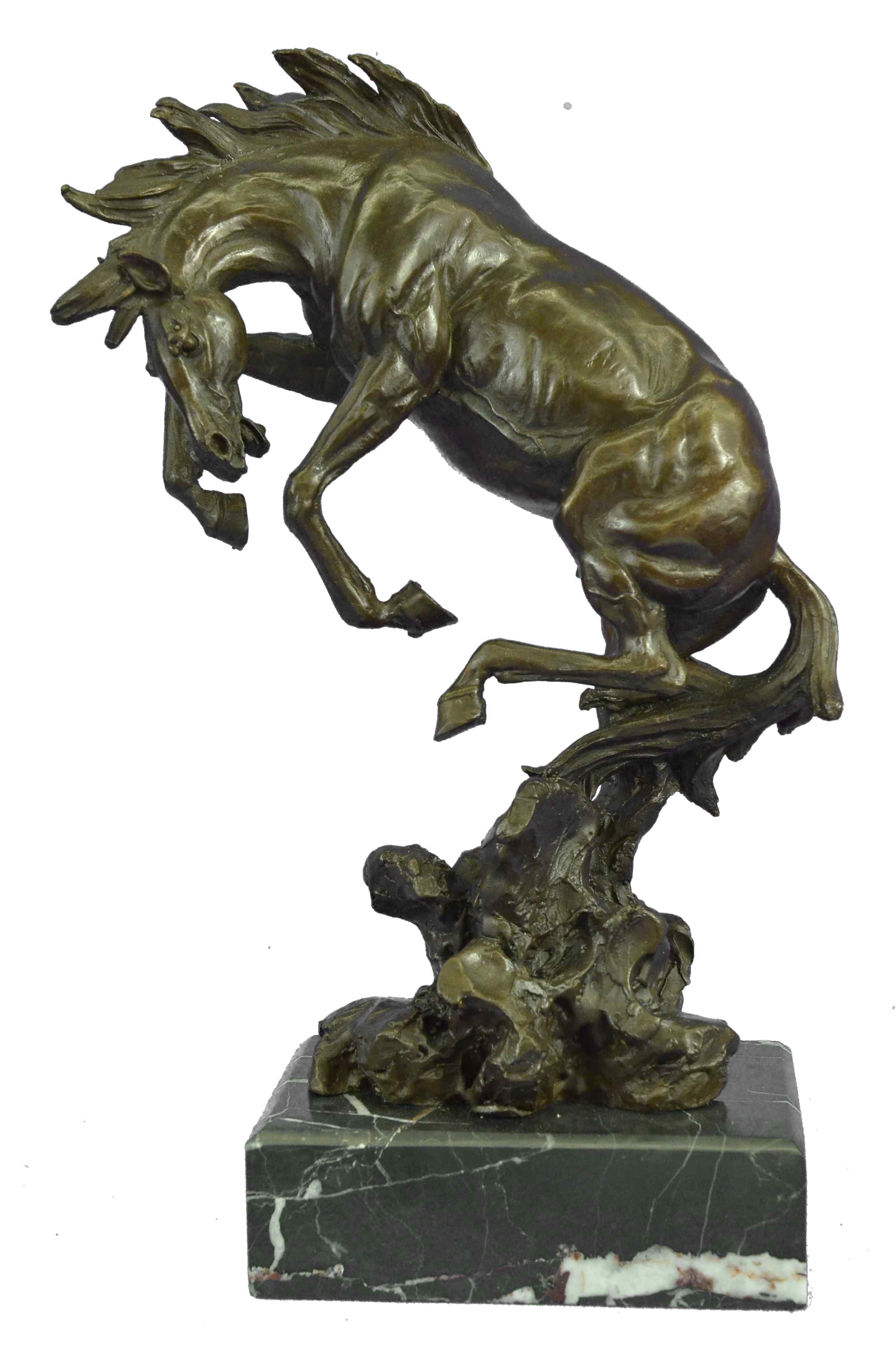 Art Deco Hot Cast Arabian Racing Horse Bronze Sculpture