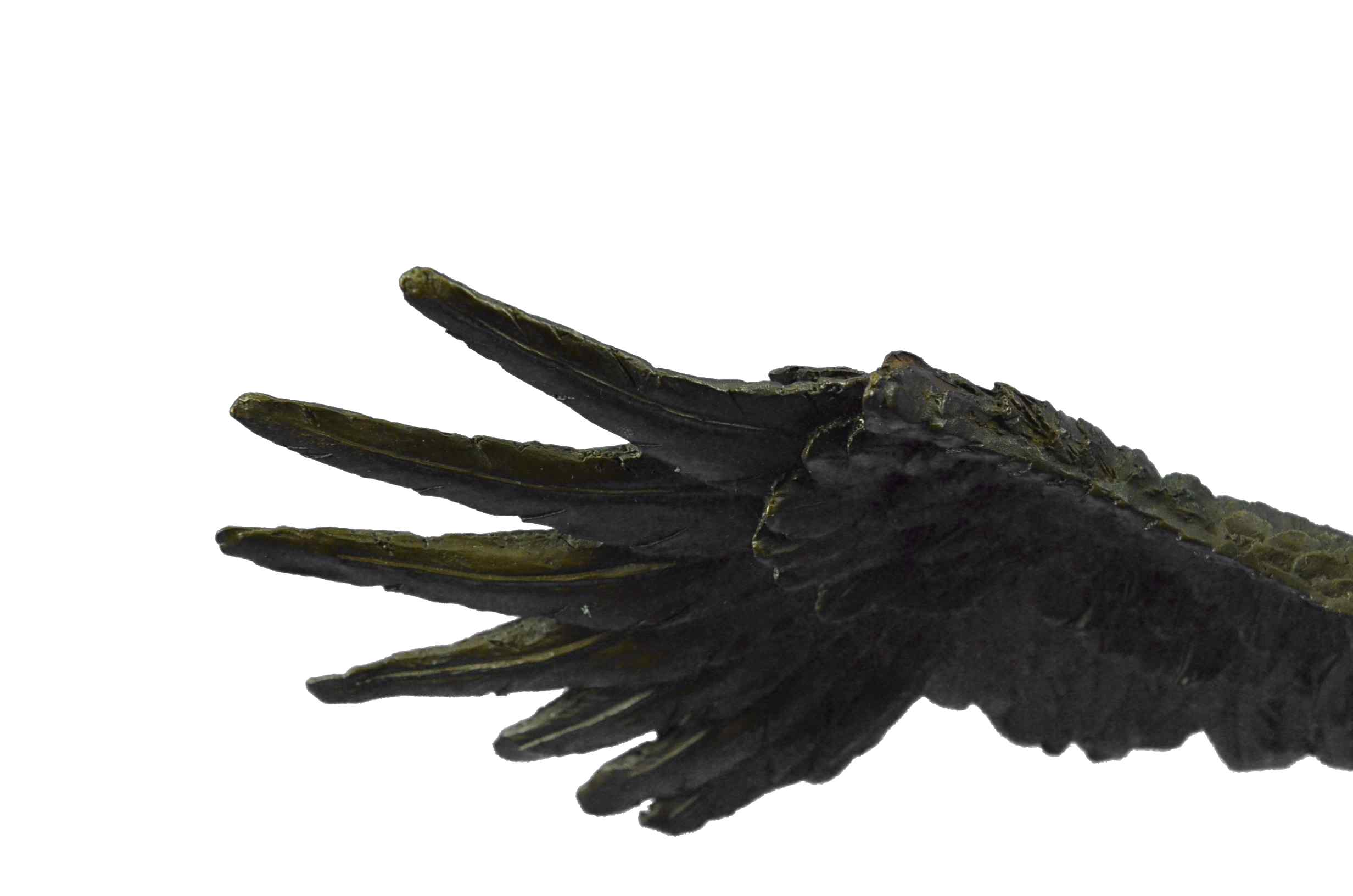 Flying High American Eagle Bronze Sculpture by Milo