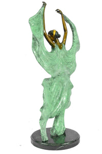 Art Deco Tango Dancers Bronze Sculpture by Collett
