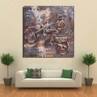 Motocross Dirt Bike Biker 3D Wall Art Metal Cutout