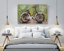 Rustic Bicycle & World Map 3D Wall Art Metal Cutout