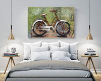Rustic Bicycle & World Map 3D Wall Art Metal Cutout
